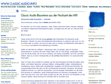 Tablet Screenshot of classic-audio.info